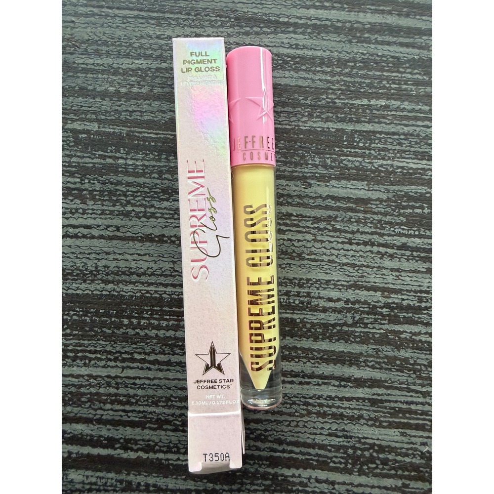 Jeffree Star Cosmetics Supreme Gloss Urethra Yellow Full Pigment Lip Gloss NIB